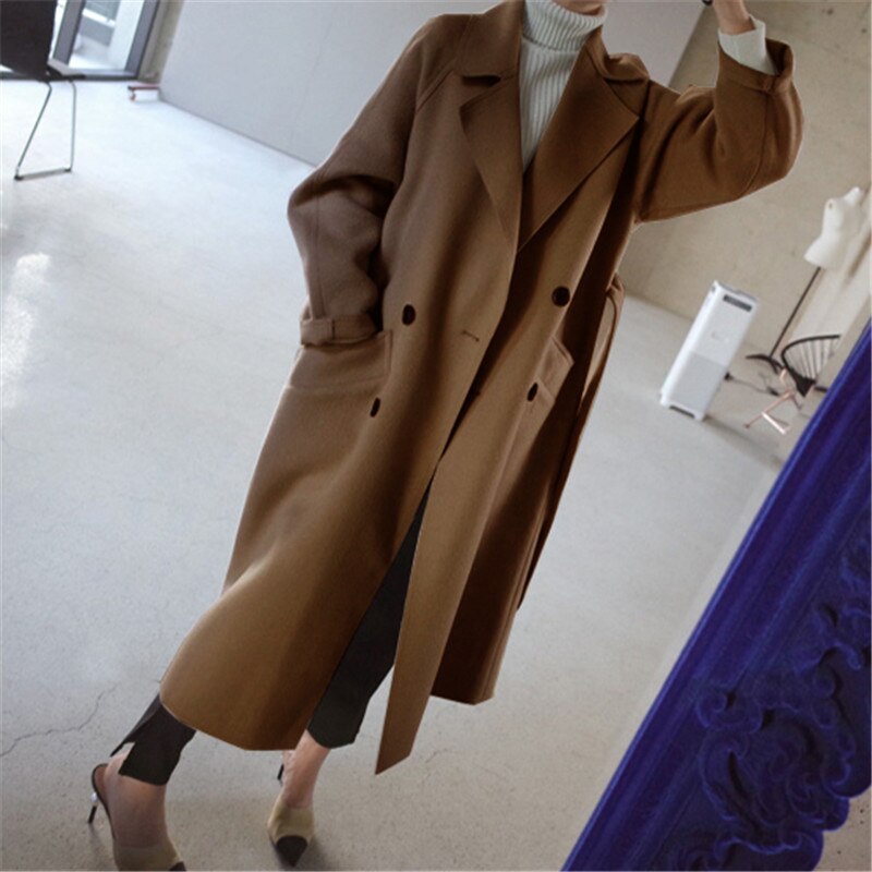 Andrea® | Timelessly elegant long women's coat made of wool blend