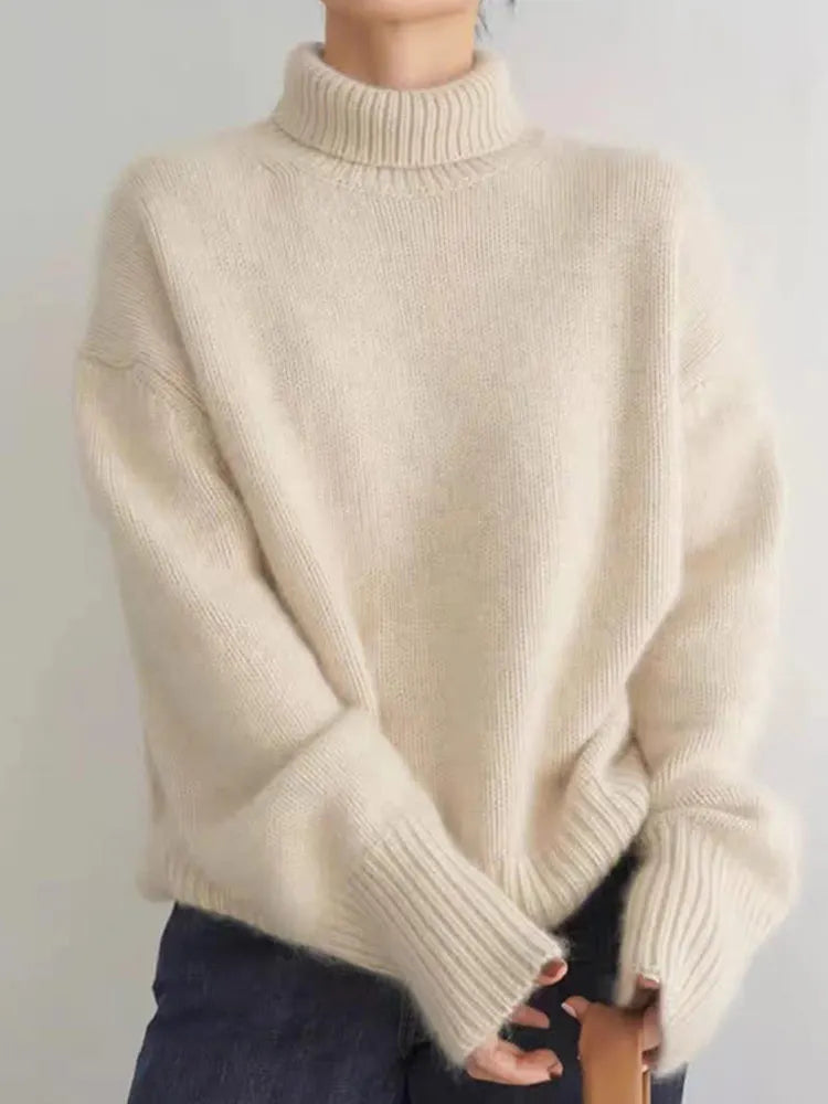 Yasmina® | Cozy knit turtleneck sweater