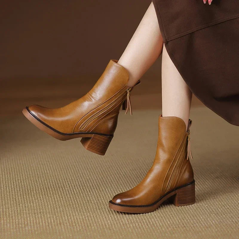 Vera® | High quality leather ankle boots