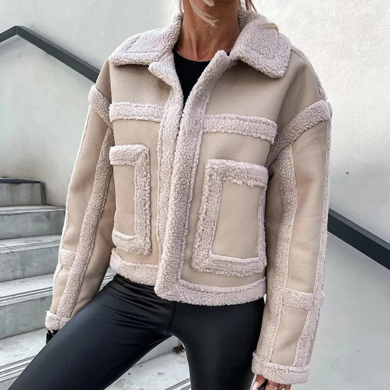 Aida® | Shearling biker jacket