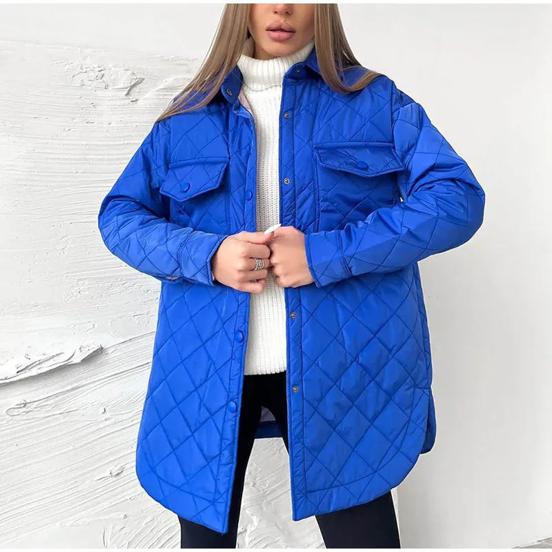 Zaida® | Classic padded jacket with snap fasteners for women