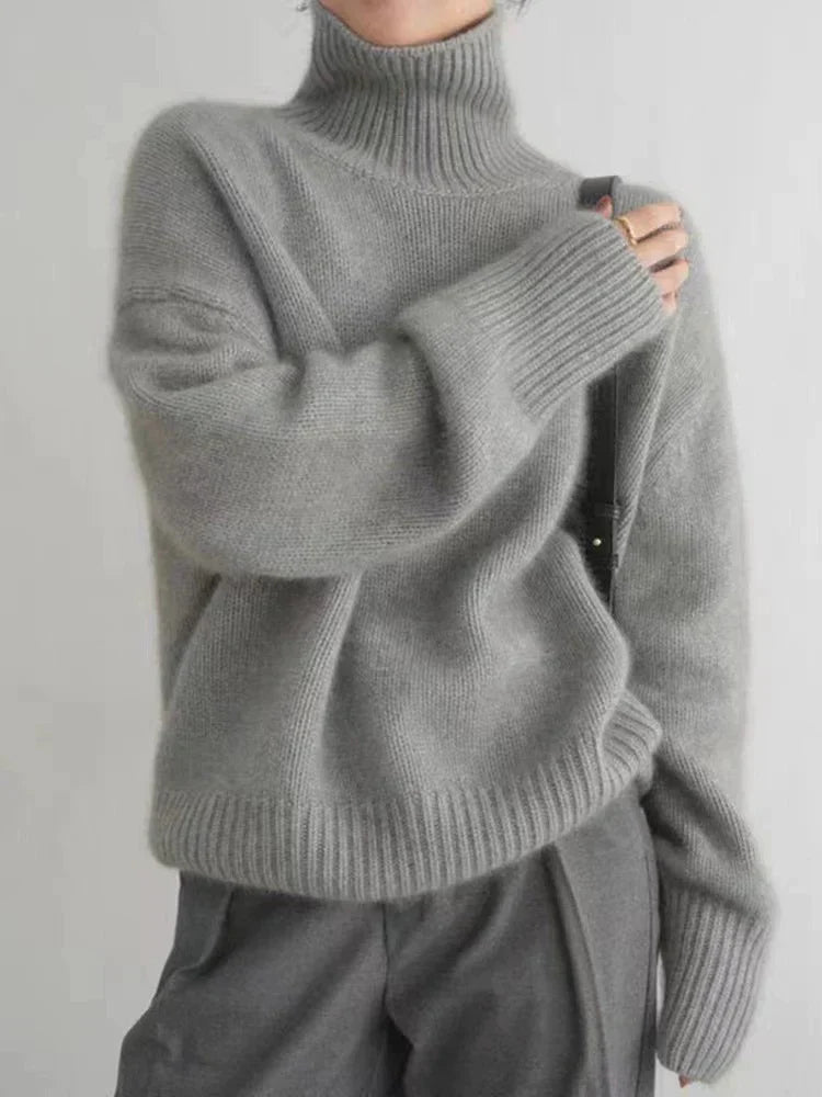 Yasmina® | Cozy knit turtleneck sweater