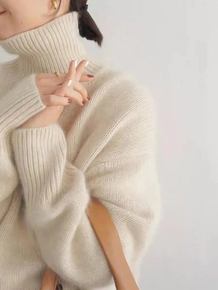 Yasmina® | Cozy knit turtleneck sweater