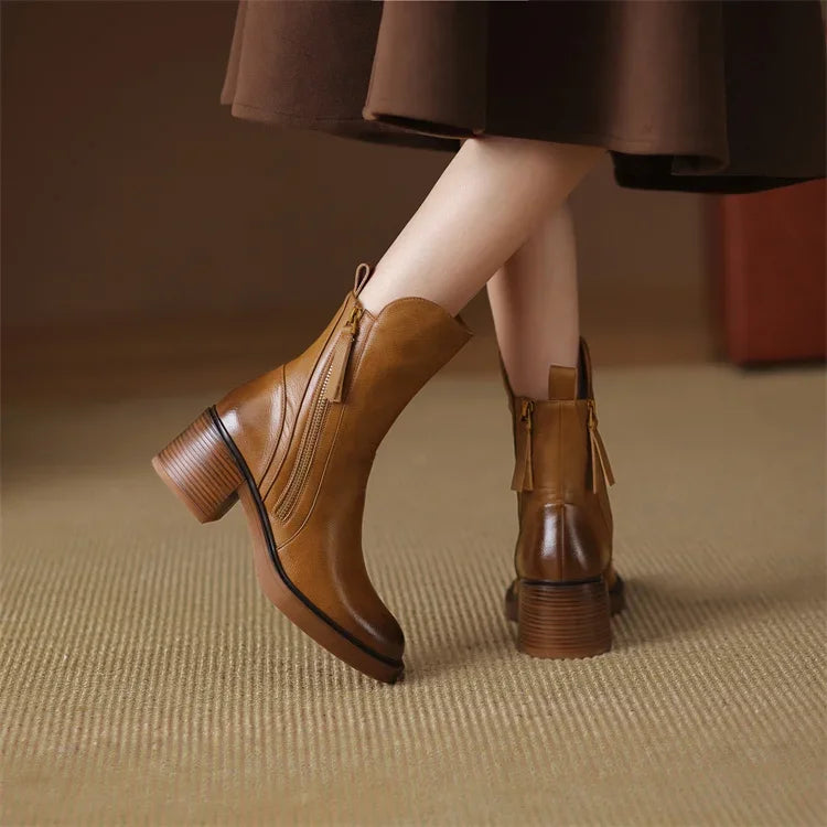 Yolanda® | Elegant leather ankle boots