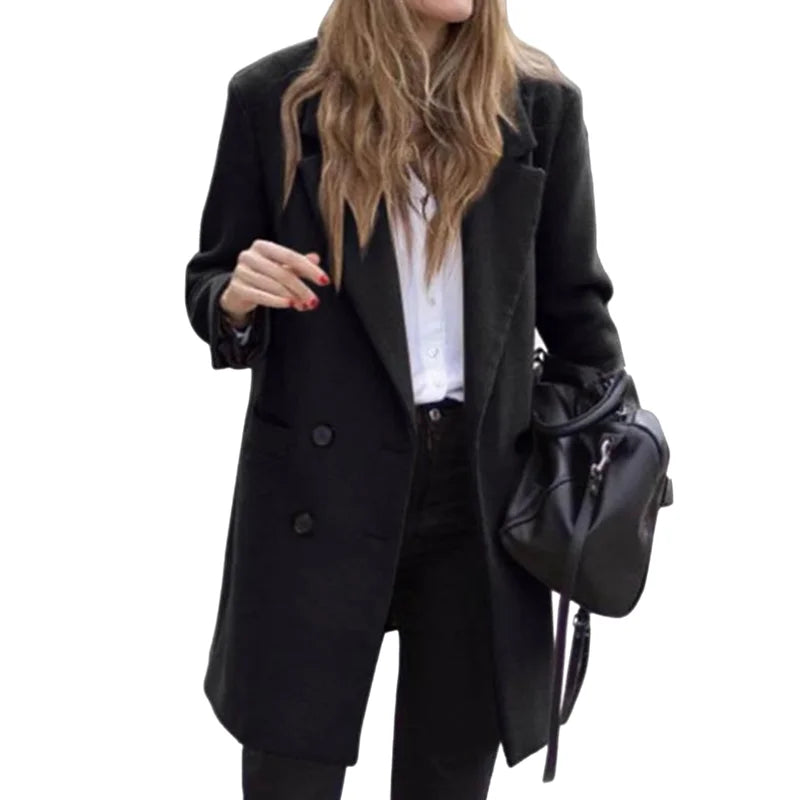 Alice® | Lined winter trench coat with a lapel collar