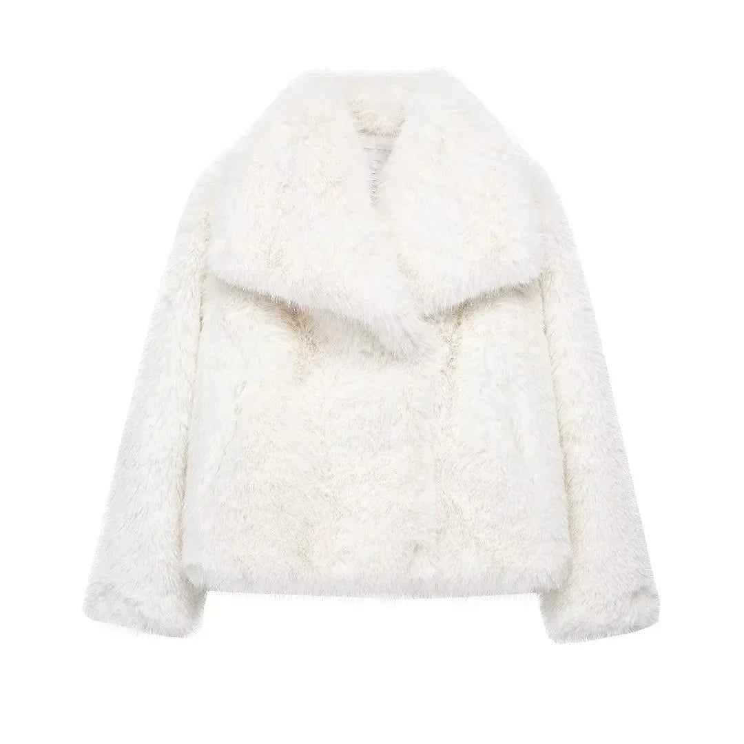 Addison® | Elegant faux fur jacket