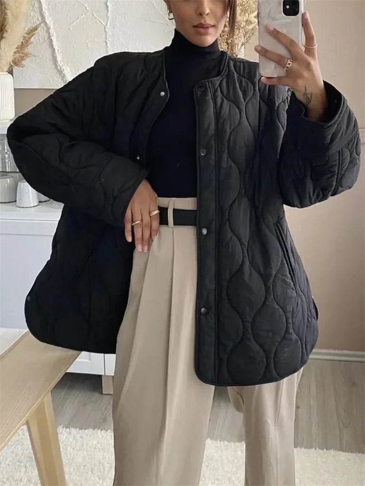 Yvette® | Oversize quilted jacket with pockets