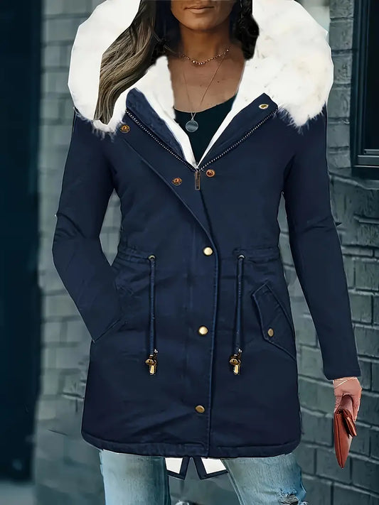 Zoraida® | Parka coat with fluffy trim and hood