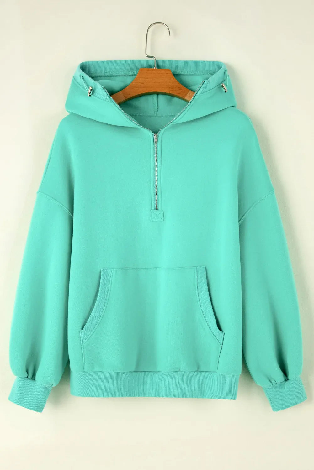 Adelheid® | Long sleeve half zip hoodie with pockets