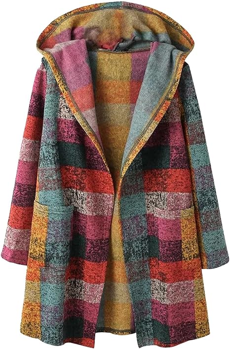 Yanet® | Multicolored hooded cardigan for women