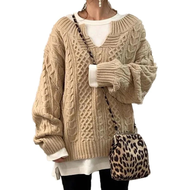 Vanessa® | Long sleeve casual knitted sweater for women