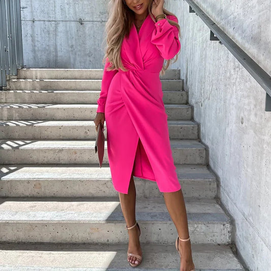 Zoe® | Ava midi dress with slit