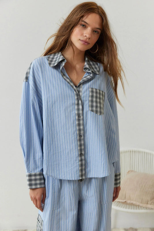 Angela® | Women's two-piece pajama set made from soft stretch cotton