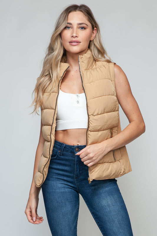 Alma® | Snobbish turtleneck vest with zip and pockets