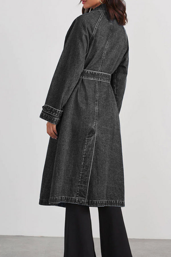 Zoe® | Chandry denim trench coat