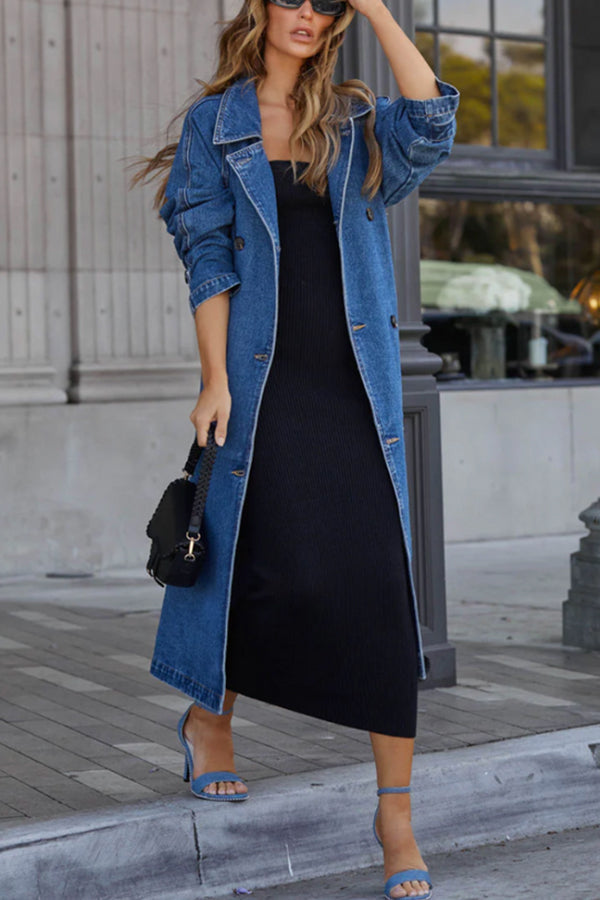 Zoe® | Chandry denim trench coat