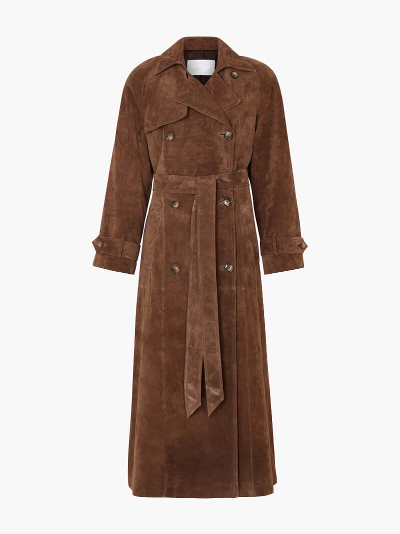 Zahira® | Suede trench coat