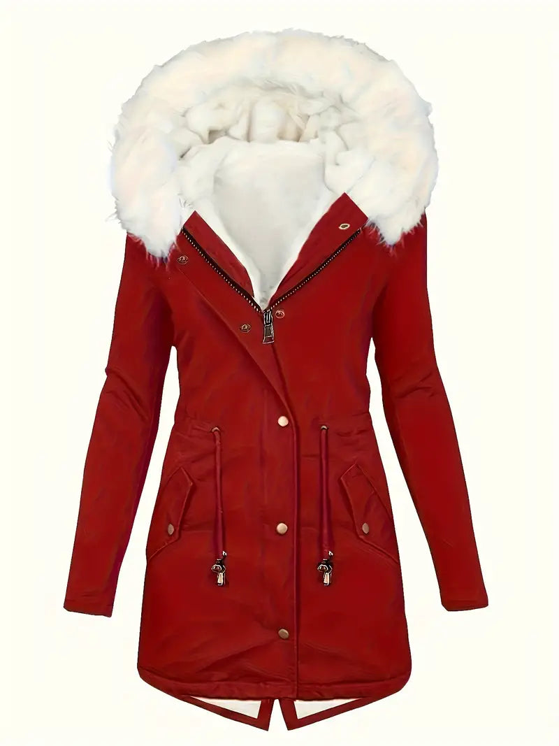 Zoraida® | Parka coat with fluffy trim and hood