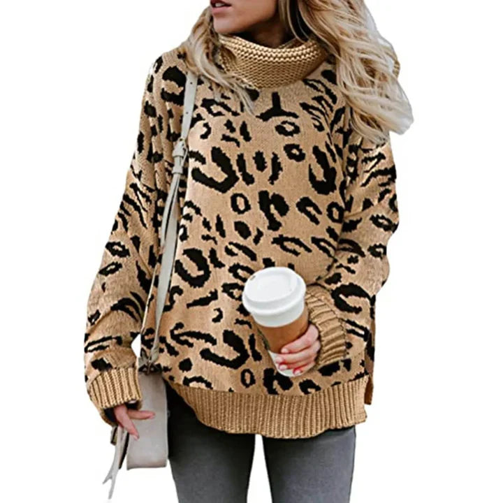 Alicia® | Women's leopard print sweater