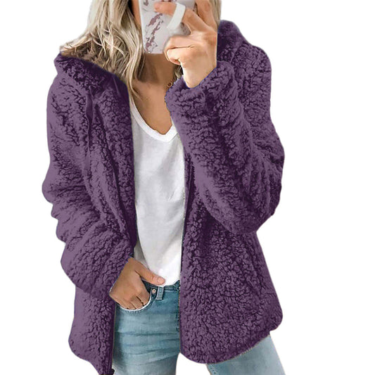 Zoe® | Warm teddy fleece plush coat for women, loose and comfortable