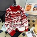 Alicia® | Norwegian print style women's sweater