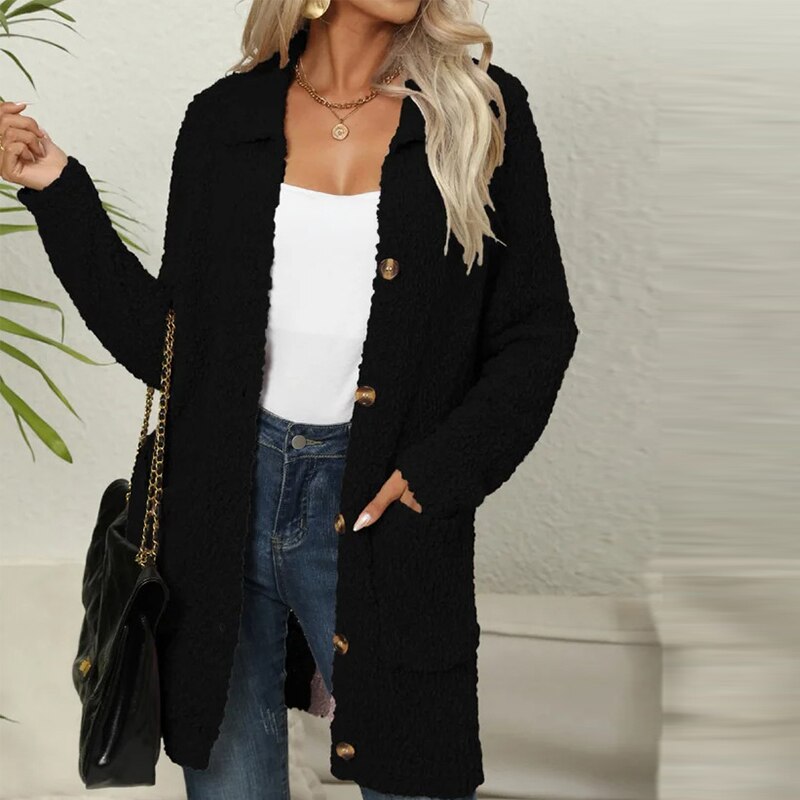 Angela® | Long cardigan with pockets