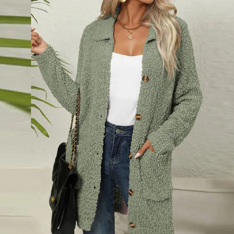 Angela® | Long cardigan with pockets