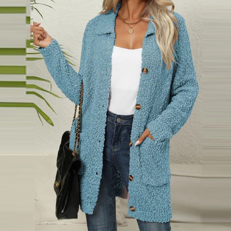 Angela® | Long cardigan with pockets